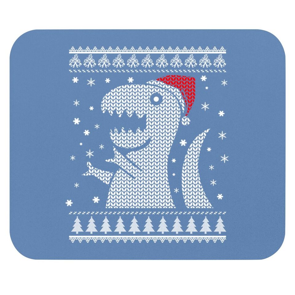 Christmas Dinosaur Ugly Classic Mouse Pads