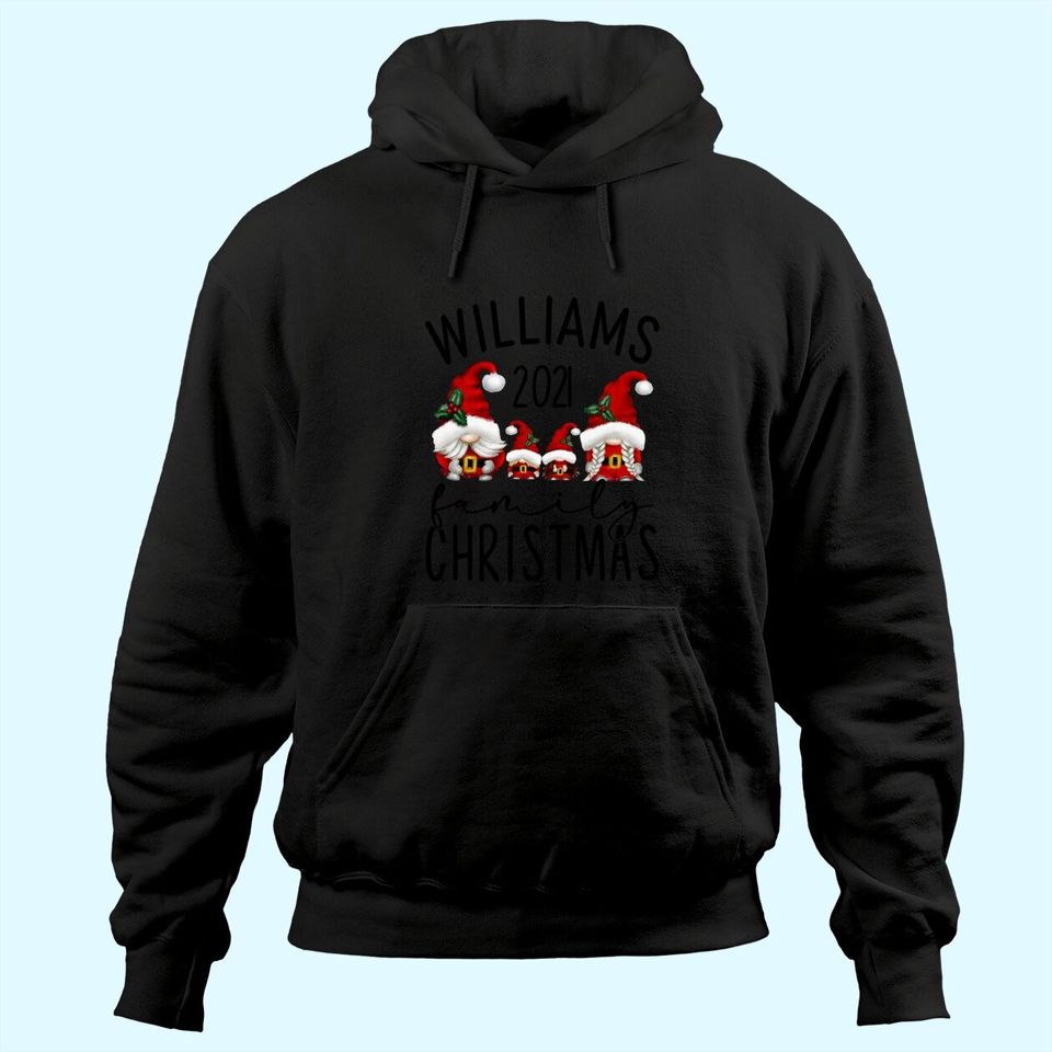 Christmas Gnome  Personalized Family Name Hoodies