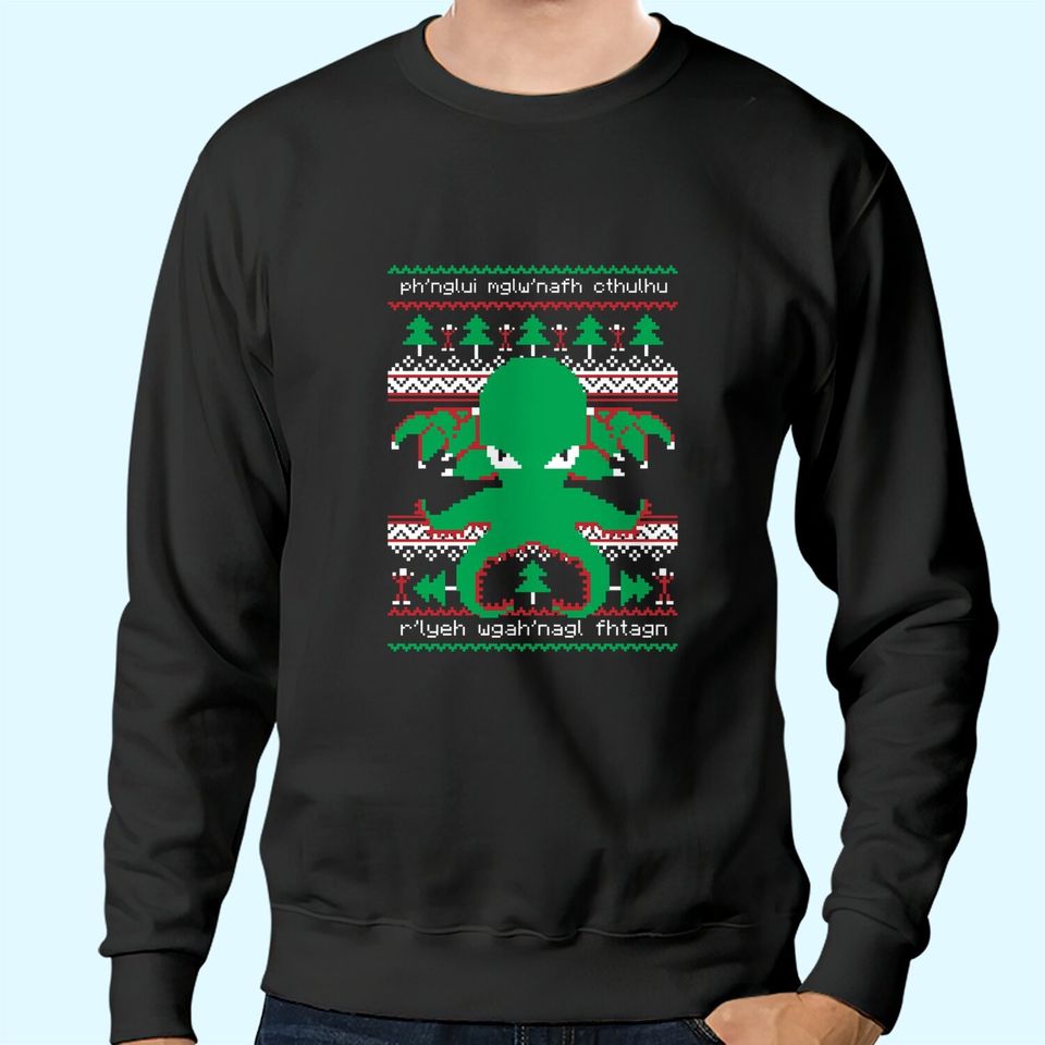Cthulhu Christmas Ugly Sweatshirts