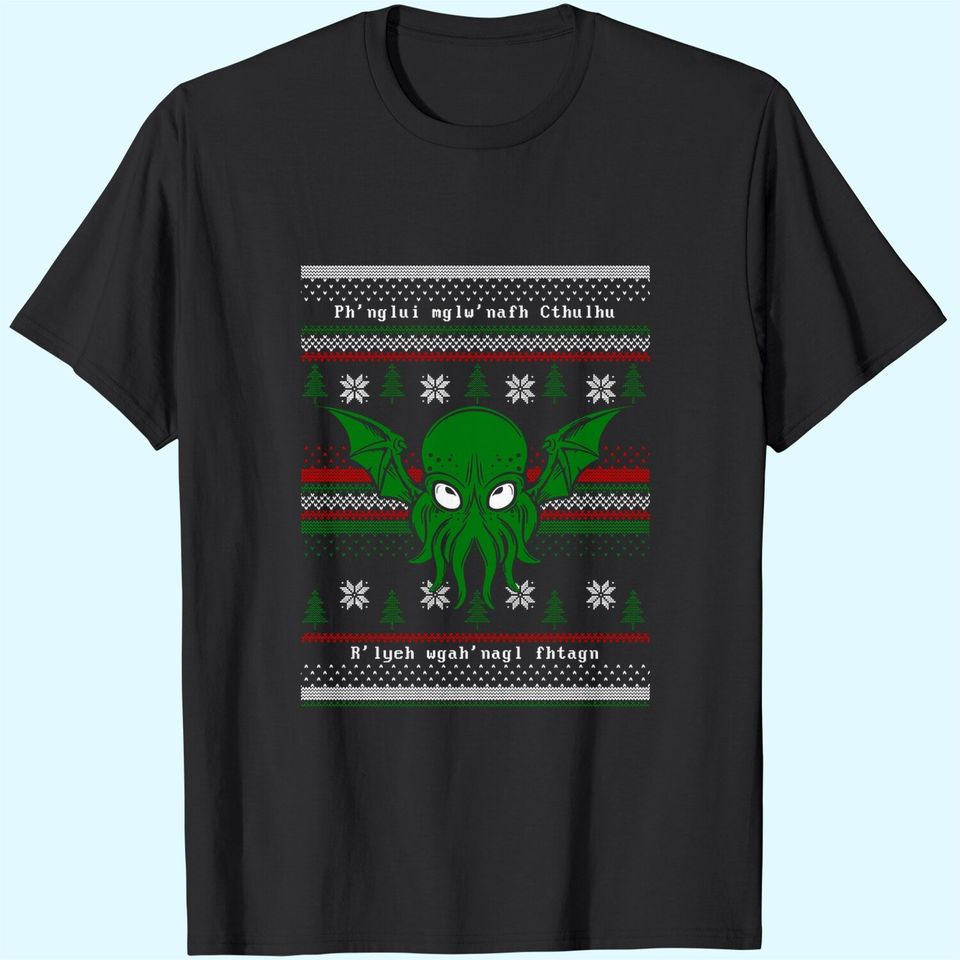 Cthulhu Cultist Christmas T-Shirts