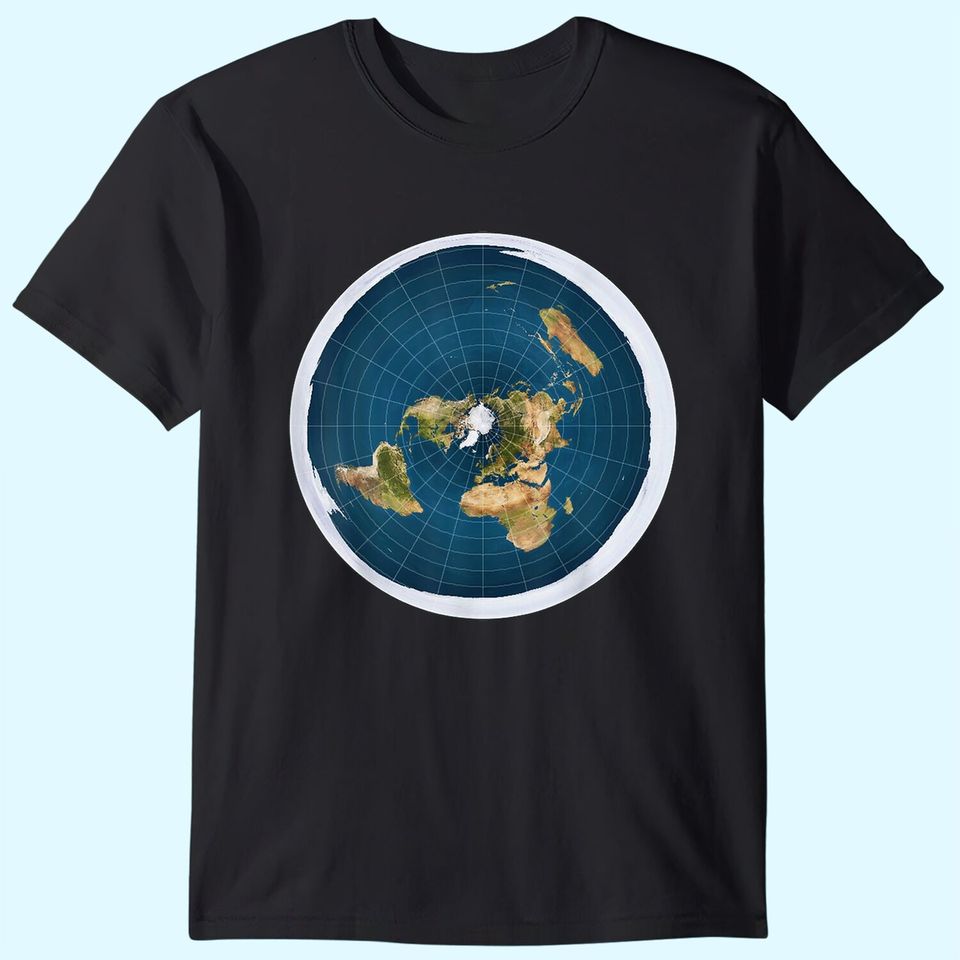 Map of the Flat Earth T-Shirt
