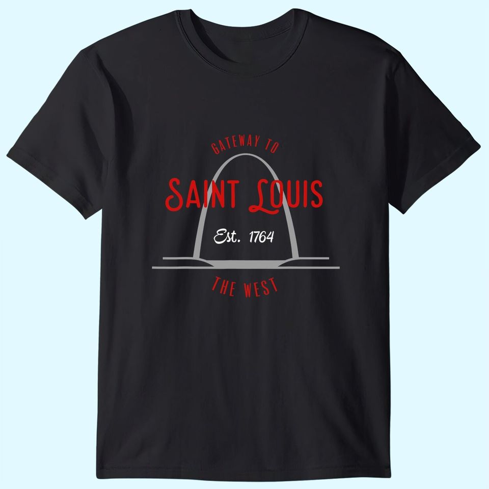 Saint Louis Missouri Arch 1764 Gateway To The West T Shirt
