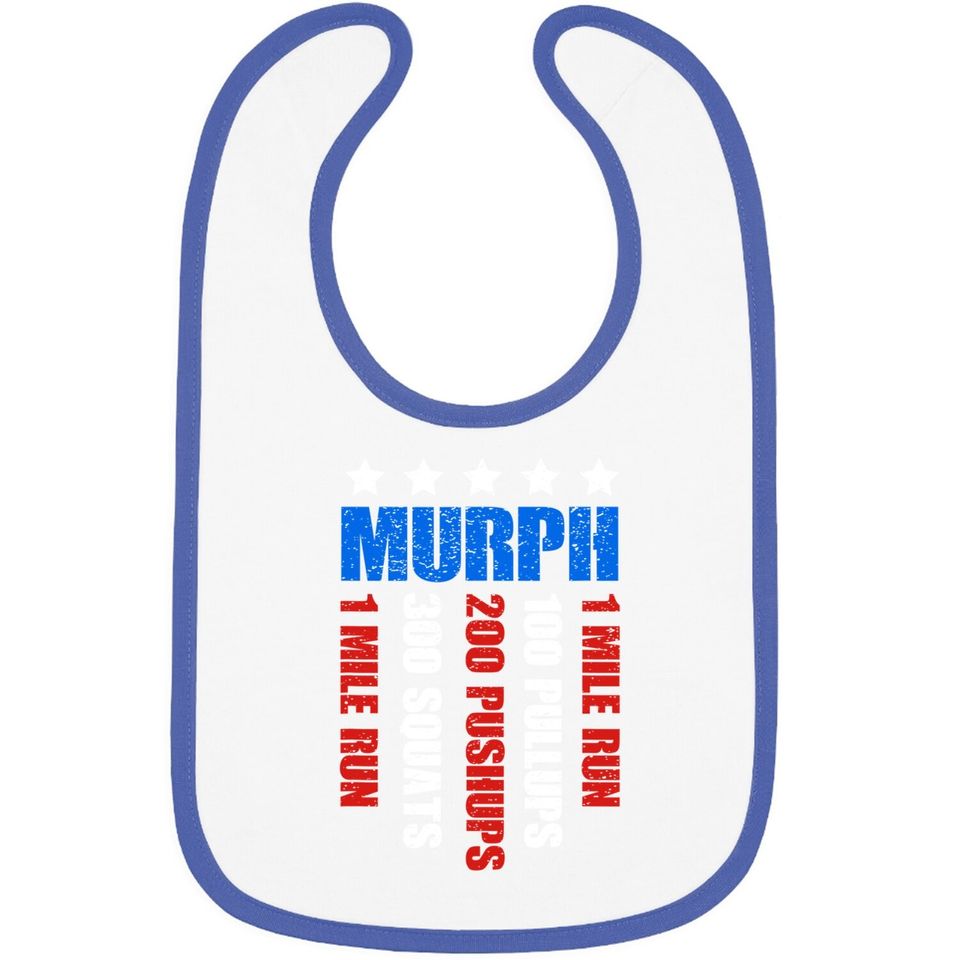Murph 2021 Memorial Day Workout Patriotic Wod Gift Baby Bib Baby Bib