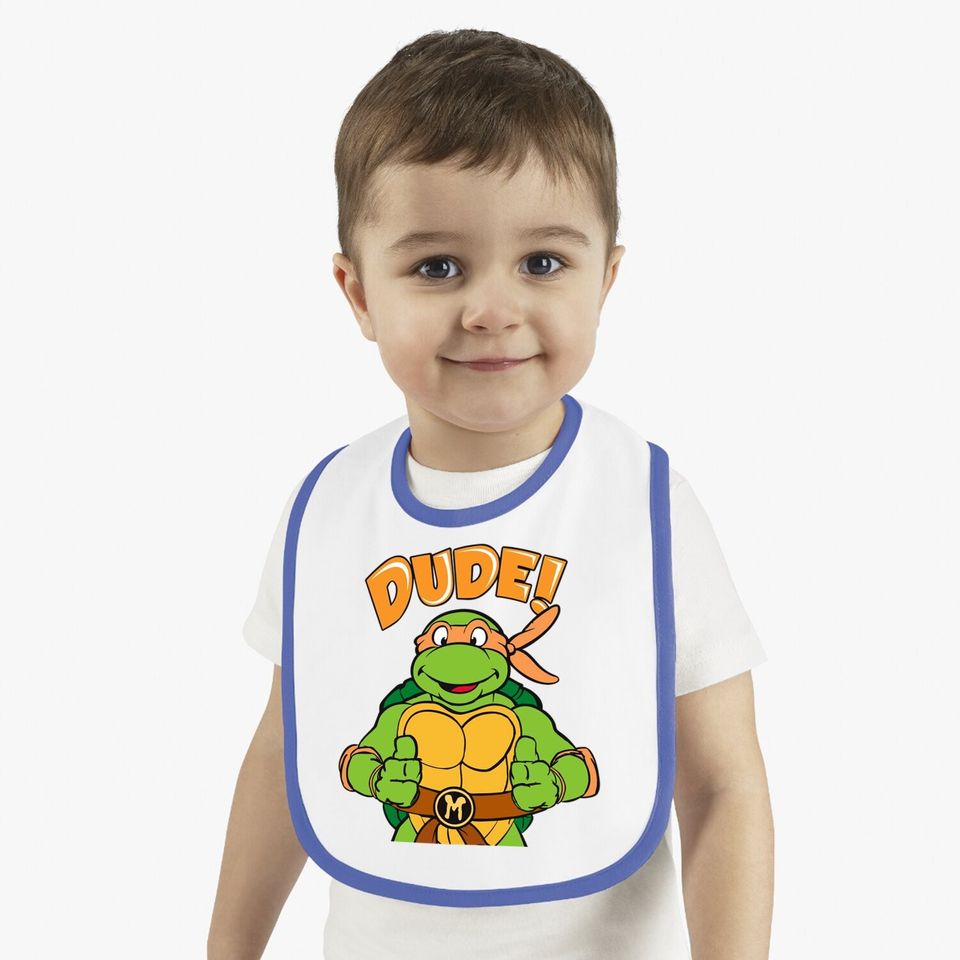 Teenage Mutant Ninja Turtles Michelangelo Dude Baby Bib