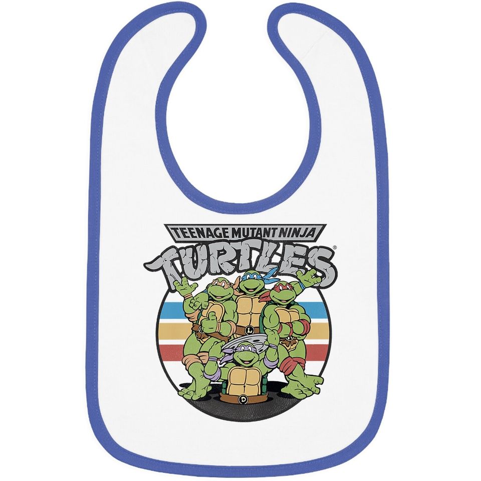 Teenage Mutant Ninja Turtles Retro Spot Logo Bib-baby Bib