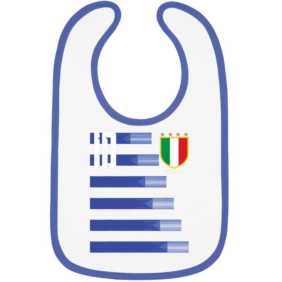Italia Jersey Italiano Calcio Soccer Baby Bib