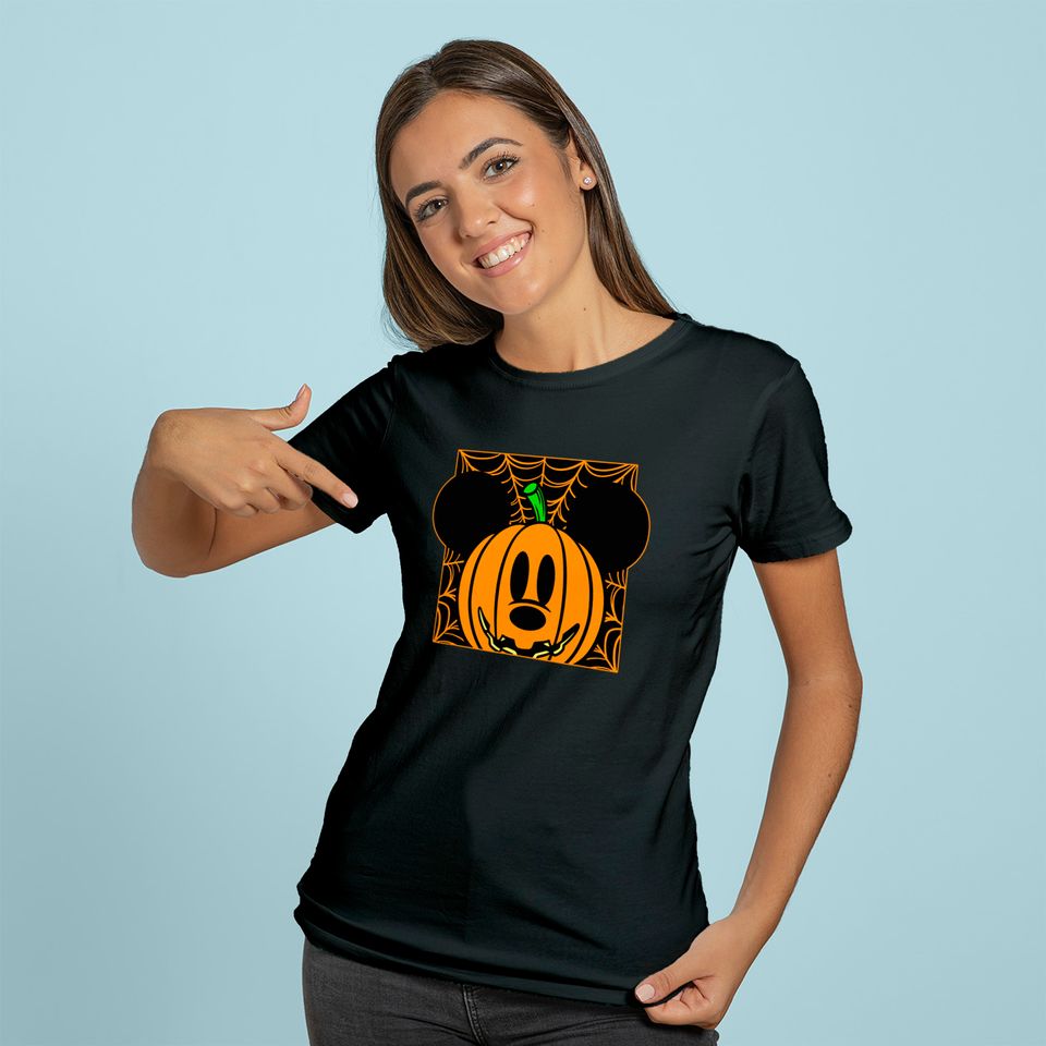 Mickey Mouse Pumpkin Web Halloween Hoodie