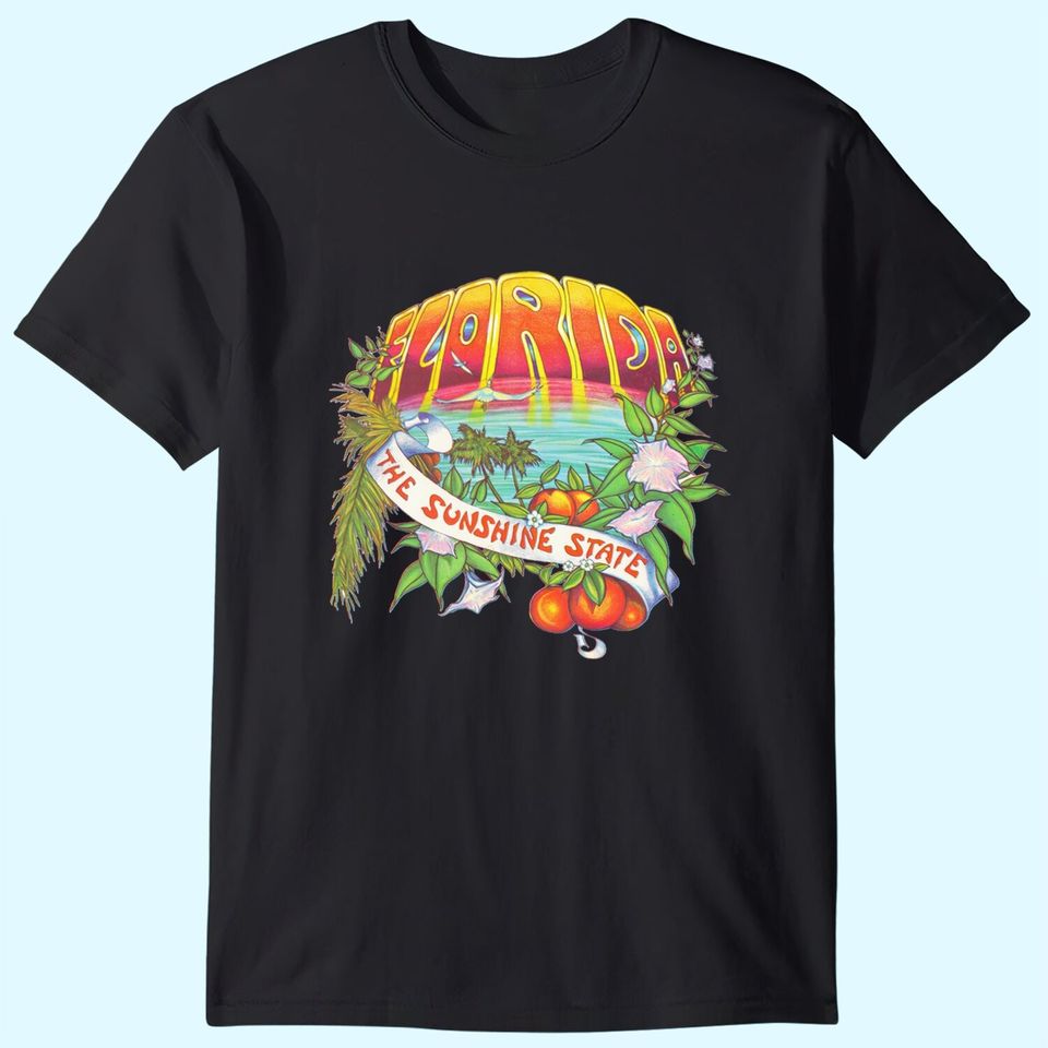 Florida The Sunshine State Vintage Retro T Shirt
