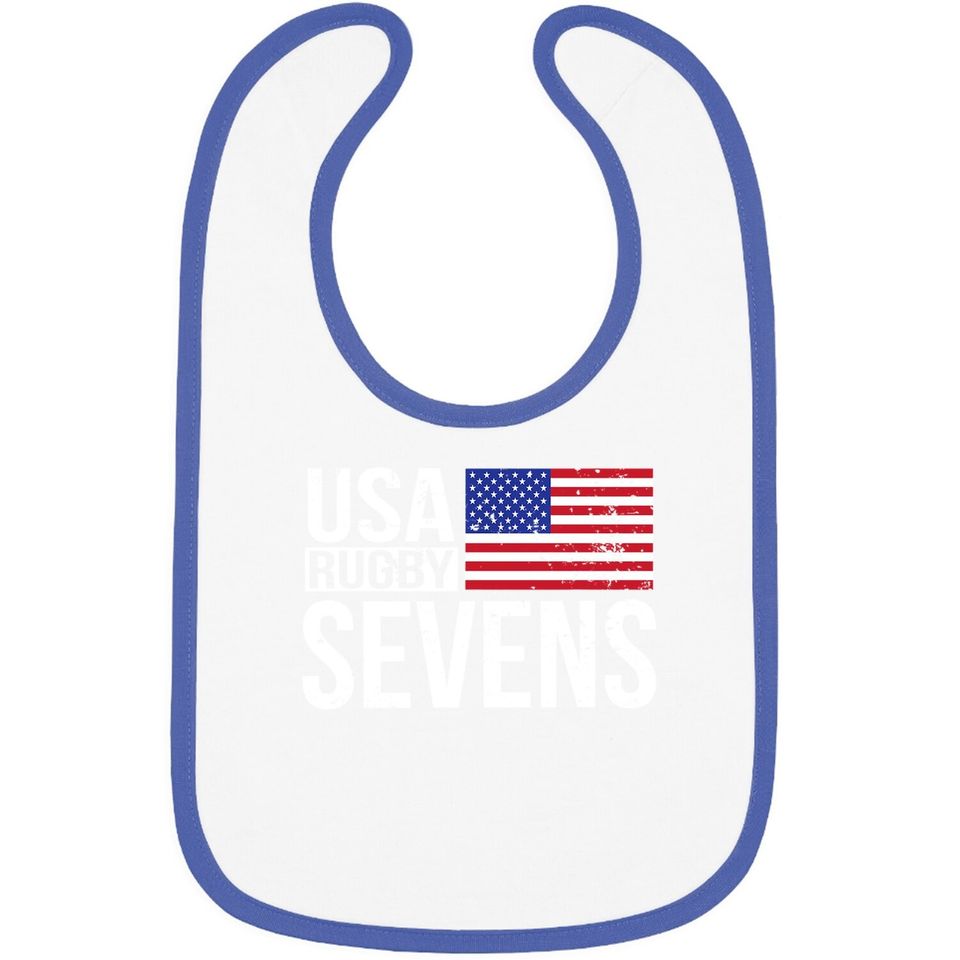 Usa Rugby Sevens 7s Proud Fans Of American Team Baby Bib