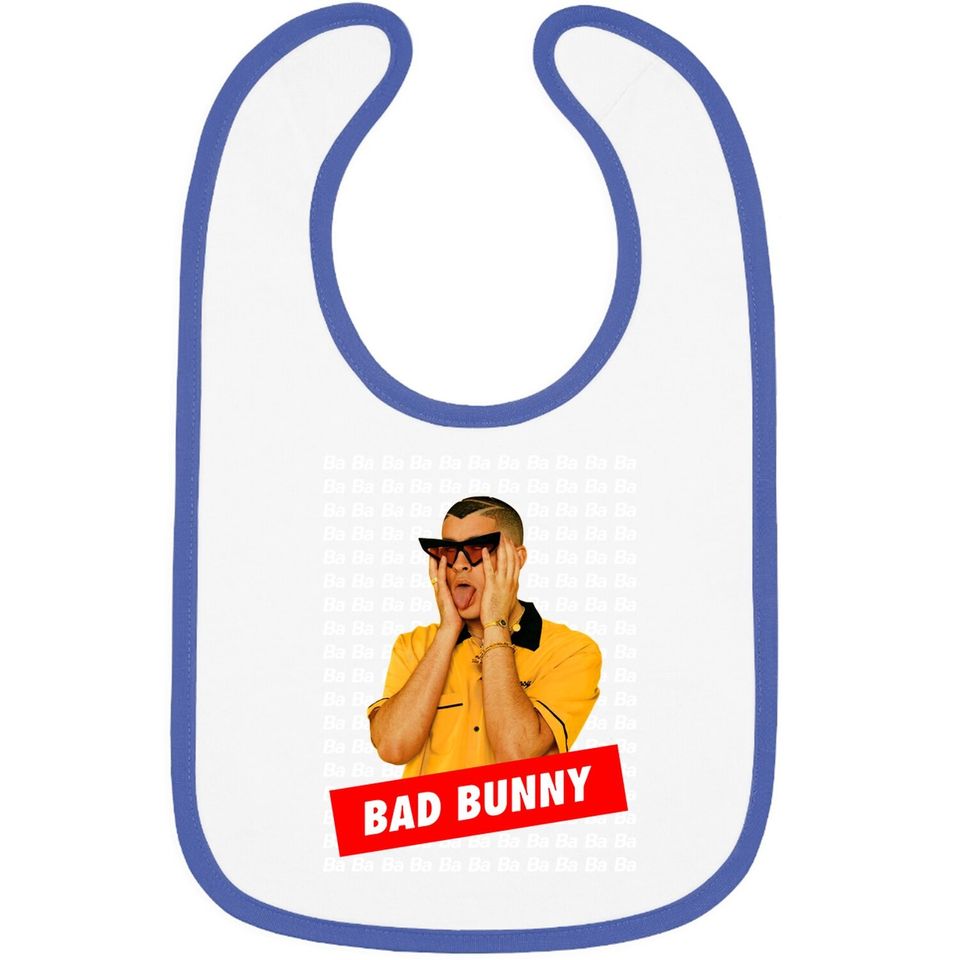 Acid Lemon Bad Bunny Merch Bad Bunny Baby Bib Black