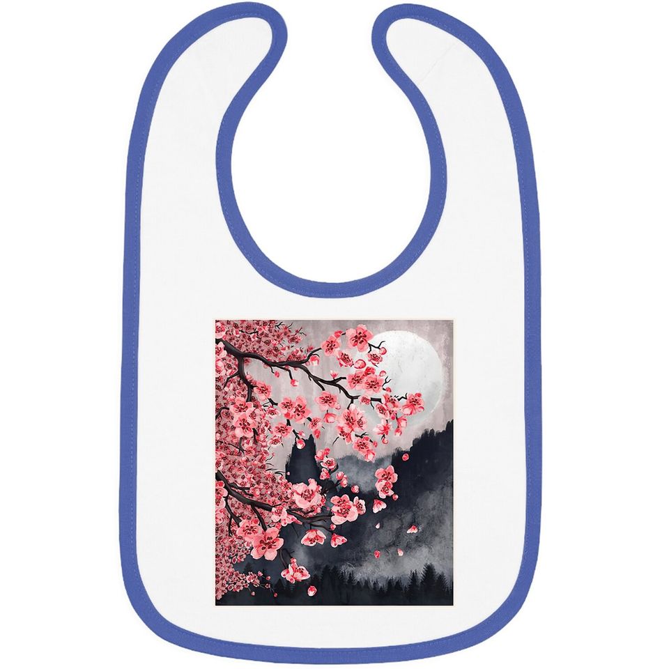 Sakura Japanese Cherry Blossom Japanese Tree Baby Bib