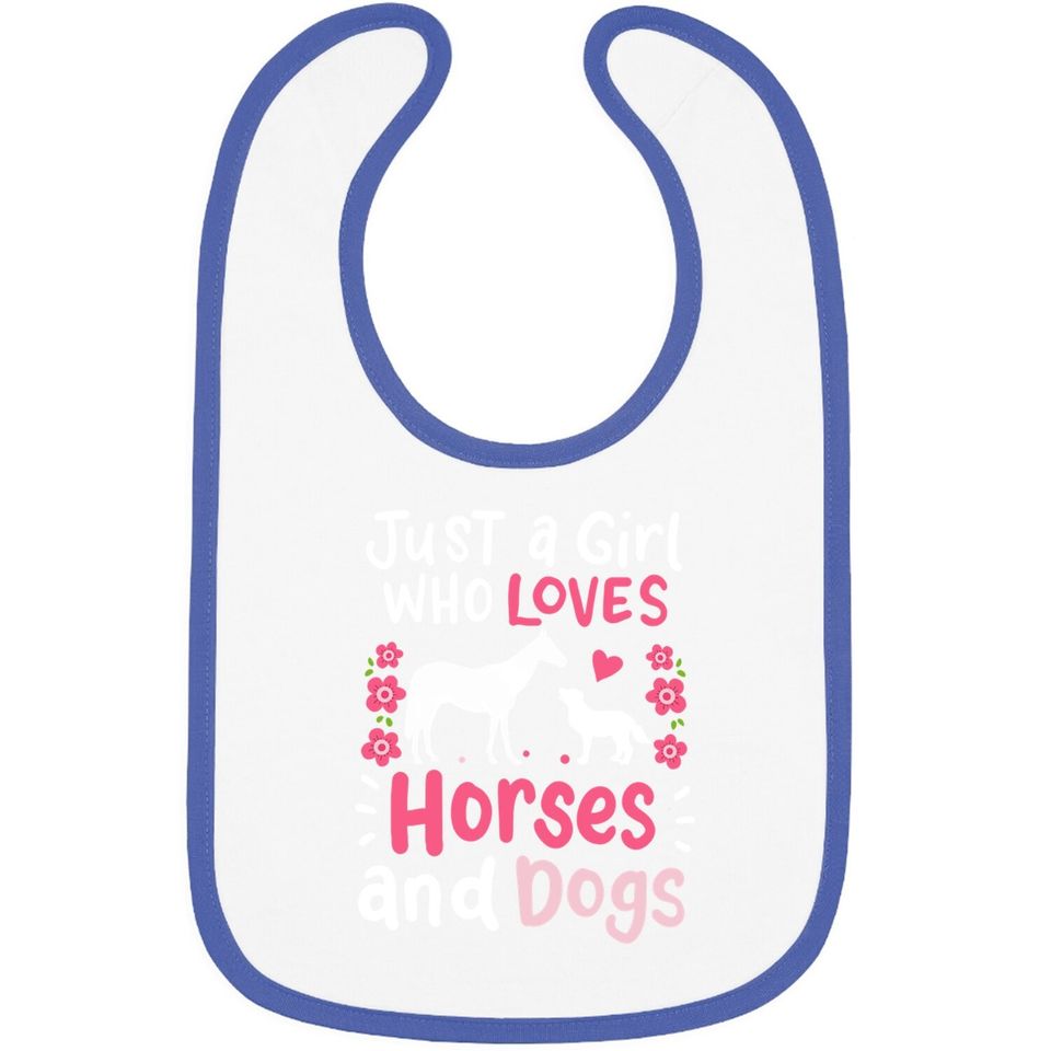 Just A Girl Who Loves Horses Baby Bib