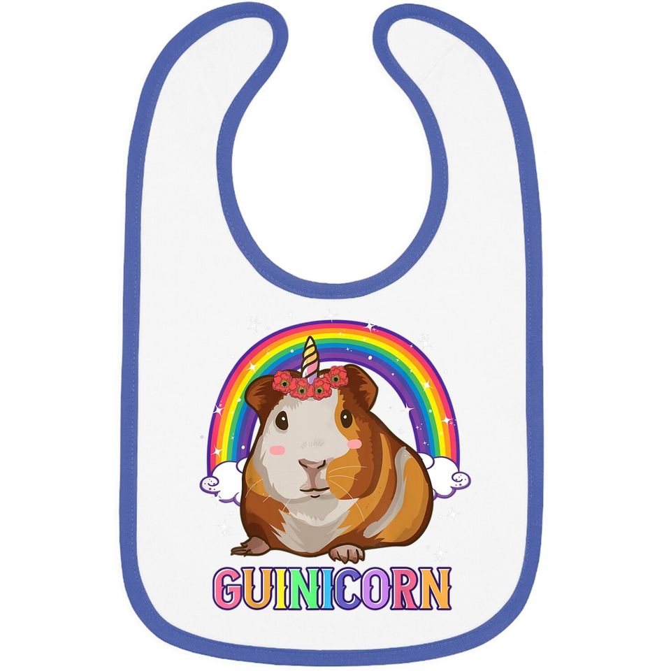 Guinea Pig Baby Bib For Girls Unicorn Guinicorn Baby Bib