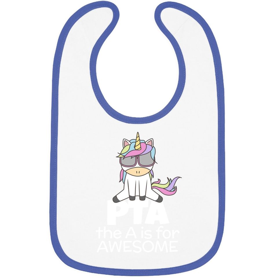 Pta Unicorn For Physical Therapist Pt Assistant Baby Bib
