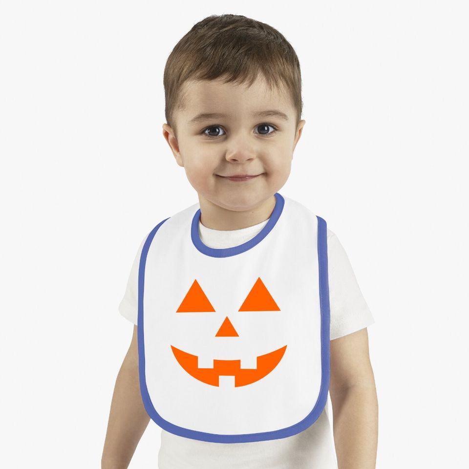 Spooky Jack O Lantern Halloween Party Pumpkin Patch Autumn Baby Bib