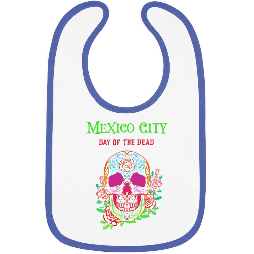 Day Of The Dead Mexico City 2021 Baby Bib