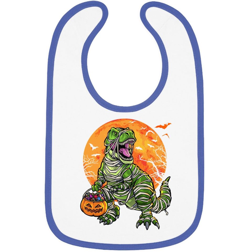 Halloween Dinosaur T Rex Mummy Pumpkin Candy Baby Bib