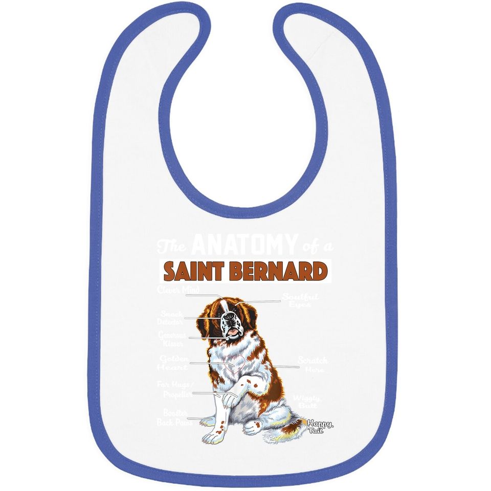The Anatomy Of A Saint Bernard Baby Bib