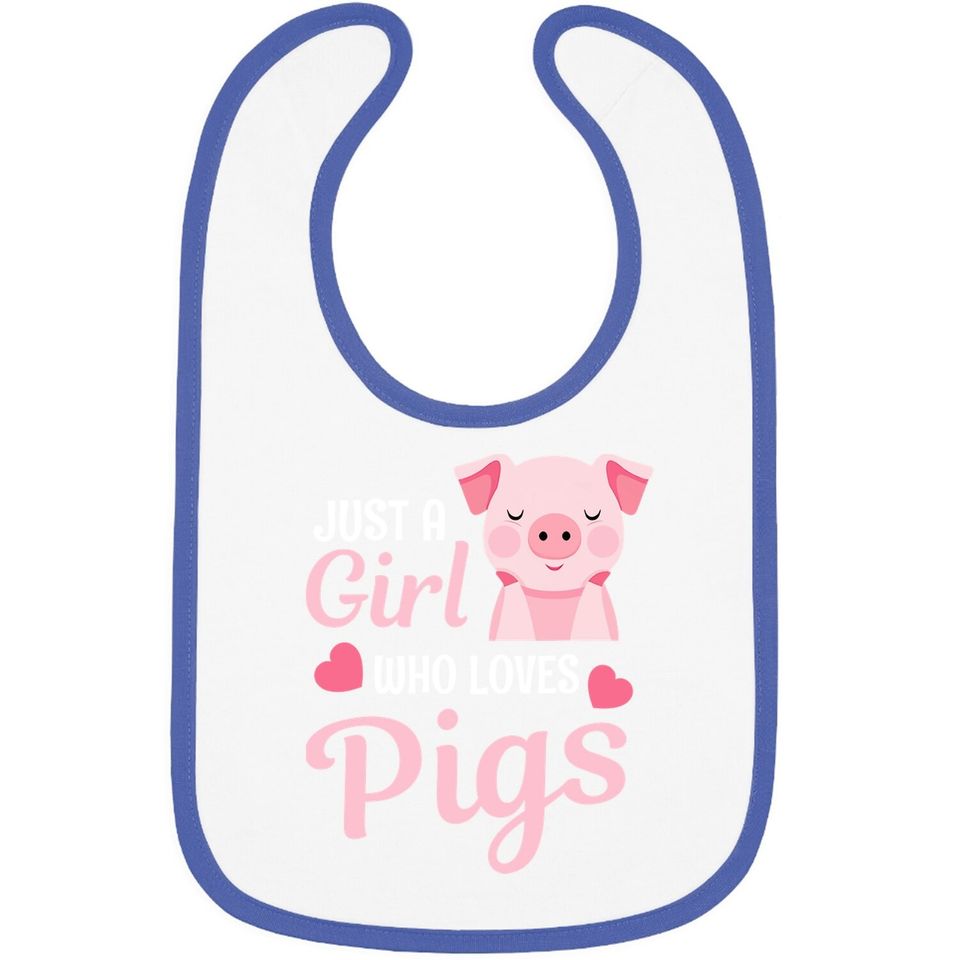 Just A Girl Who Loves Pigs Baby Bib