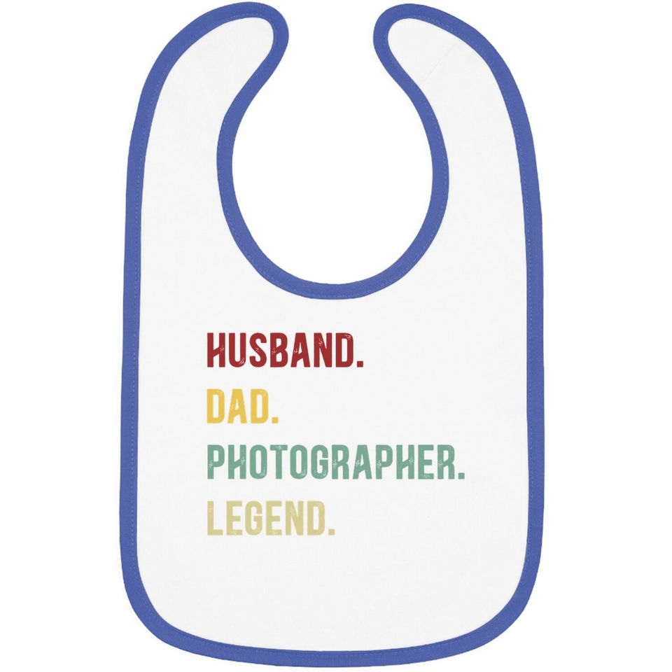 Husband Dad Photographer Legend Baby Bib