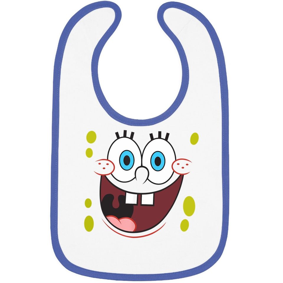 Spongebob Squarepants Bright Eyed Smiling Face Baby Bib Baby Bib