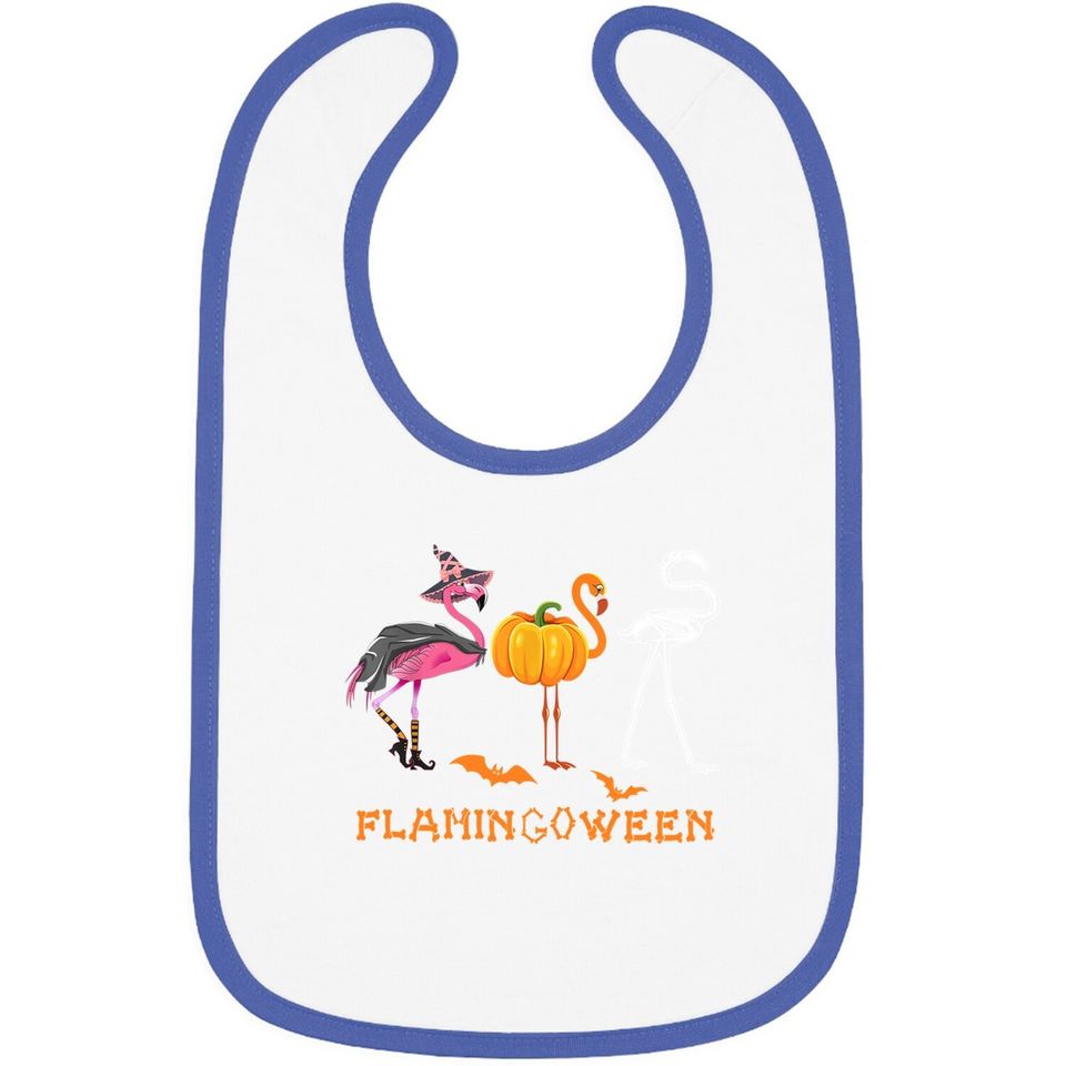 Funny Halloween Flamingo Costume Flamingoween Baby Bib