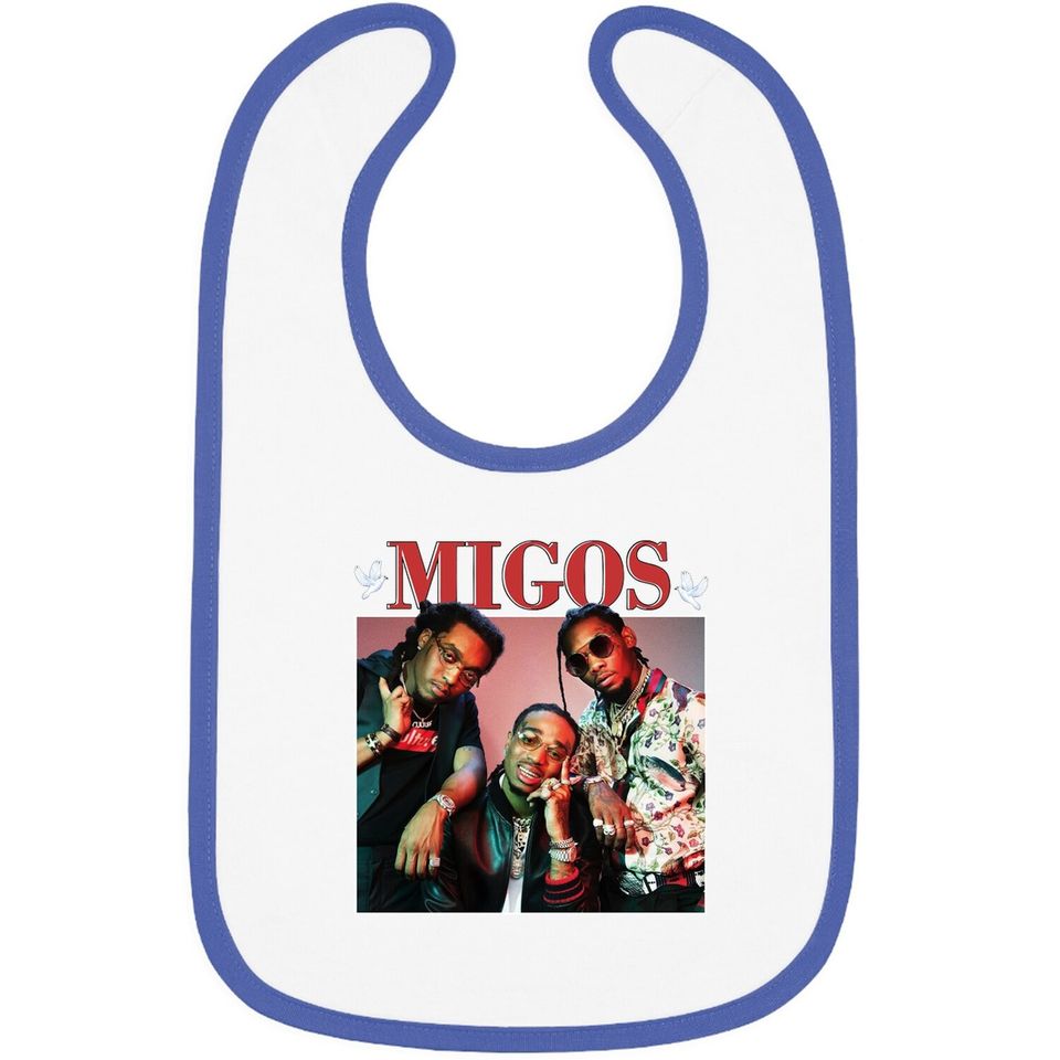 Migos Hip Hop 90s Vintage Baby Bib