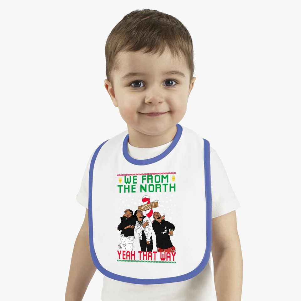 Migos We From The North Ugly Christmas Baby Bib