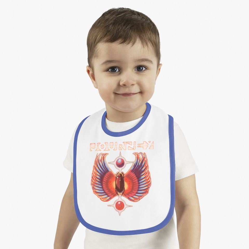 Journey Rock Band Music Group Colored Wings Logo Baby Bib