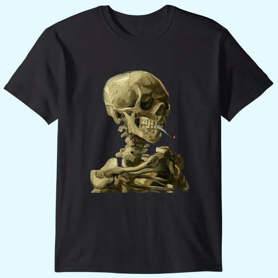 Vincent Van Gogh Skull With Cigarette Shirt