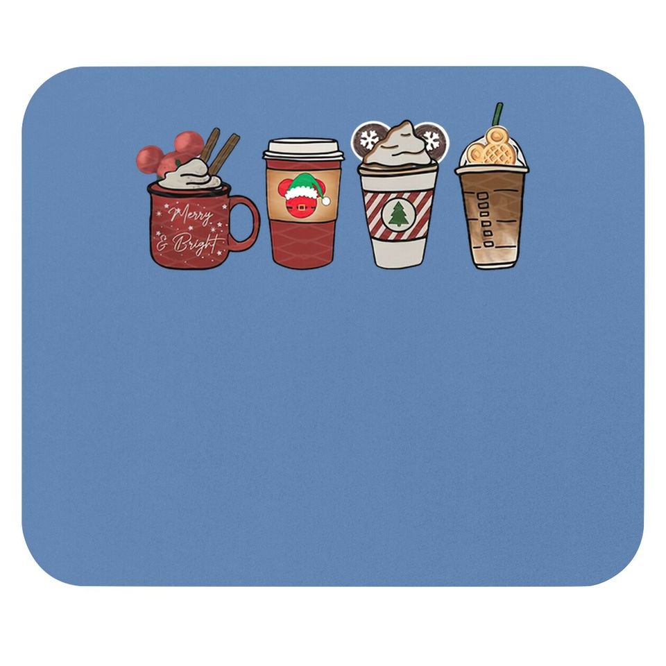 Cozy Disney Christmas Coffee Mouse Pads