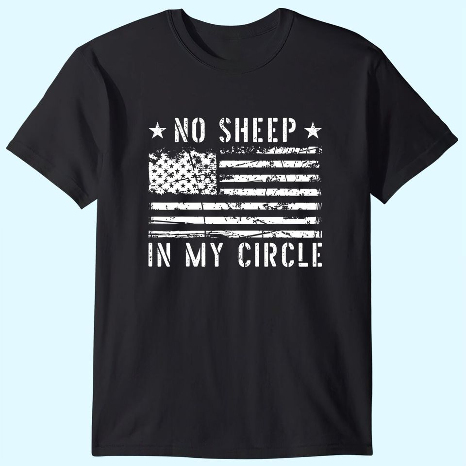 No Sheep In My Circle Funny Vintage T-Shirt
