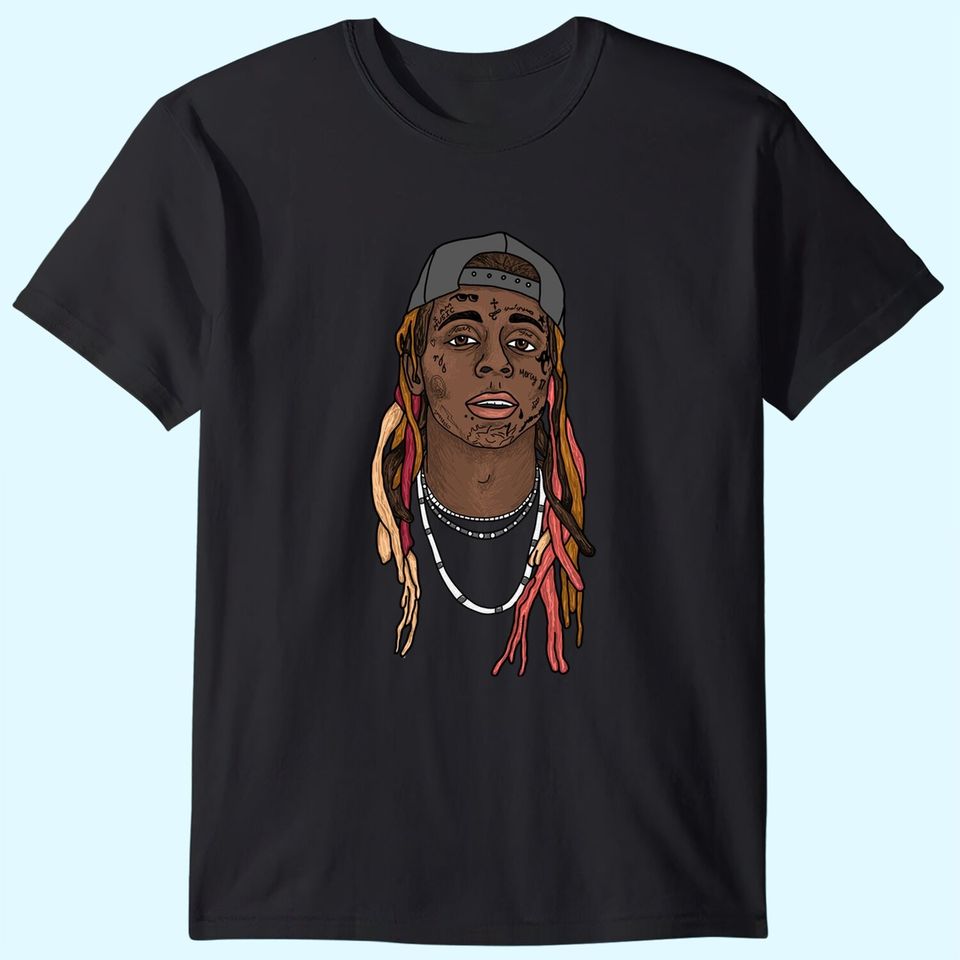 Lil Wayne Illustrated Face T-Shirt