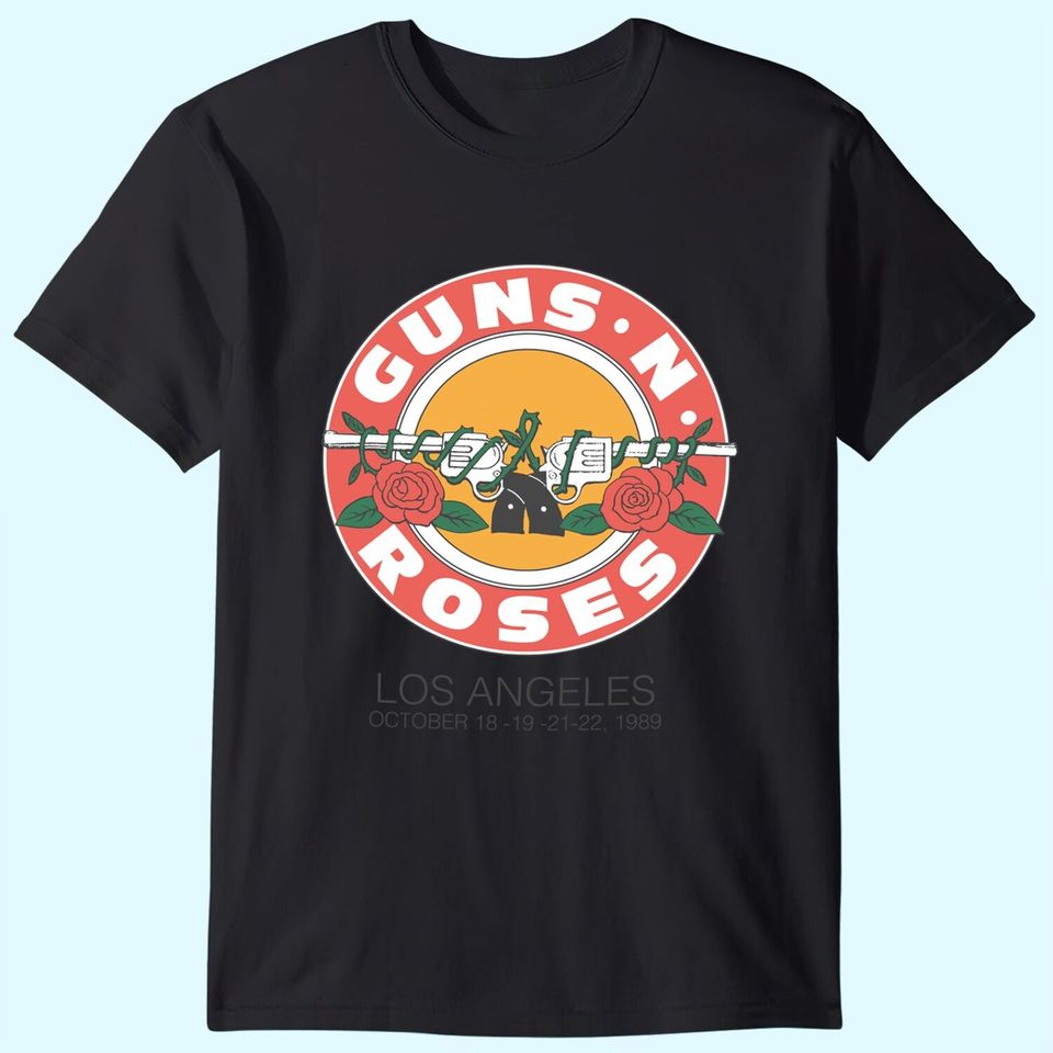  Guns N’ Roses 1989 Bullet Seal LA T-Shirt