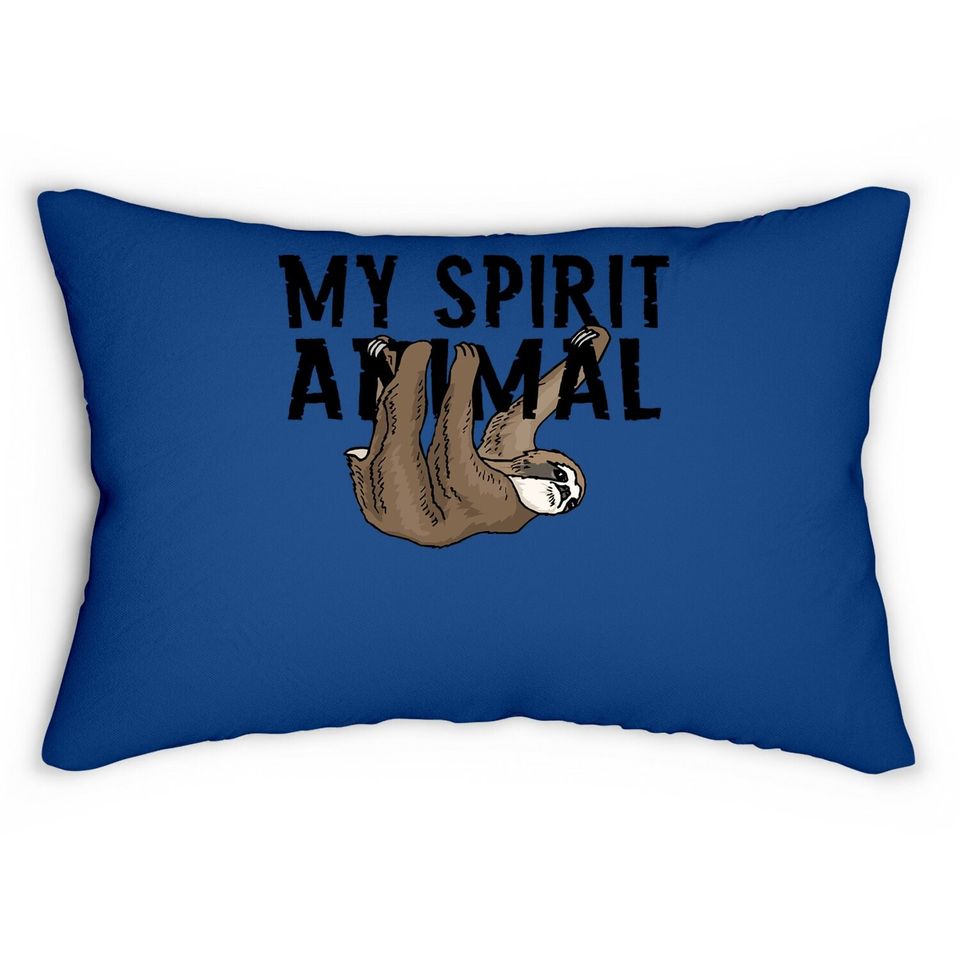 Sloth My Spirit Animal Youth Lumbar Pillow