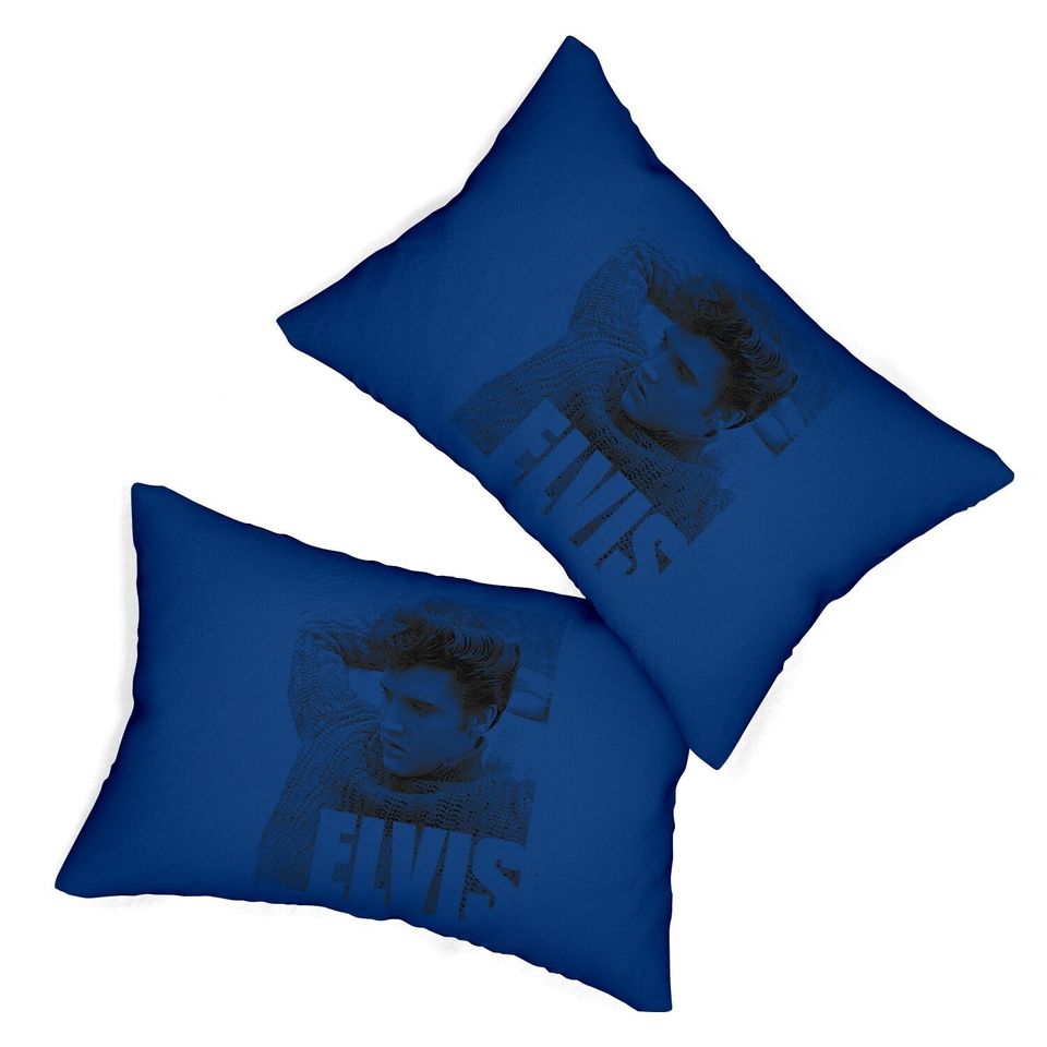 Elvis Presley Relaxing Poster Lumbar Pillow