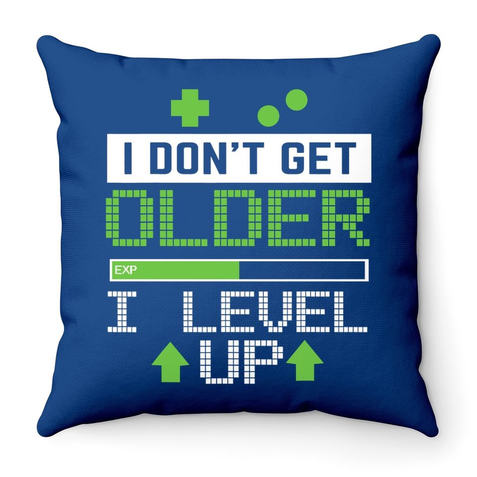 I Level Up Gamer Novelty Gaming Throw Pillow