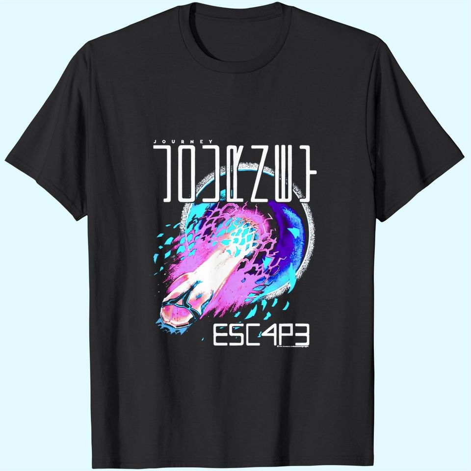 Journey Rock Band Escape Album Cover Adult Short Sleeve T-Shirt Graphic Tee