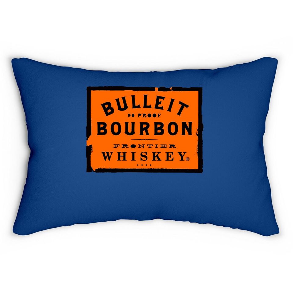 Bulleit Bourbon Frontier Whiskey Lumbar Pillow Wine