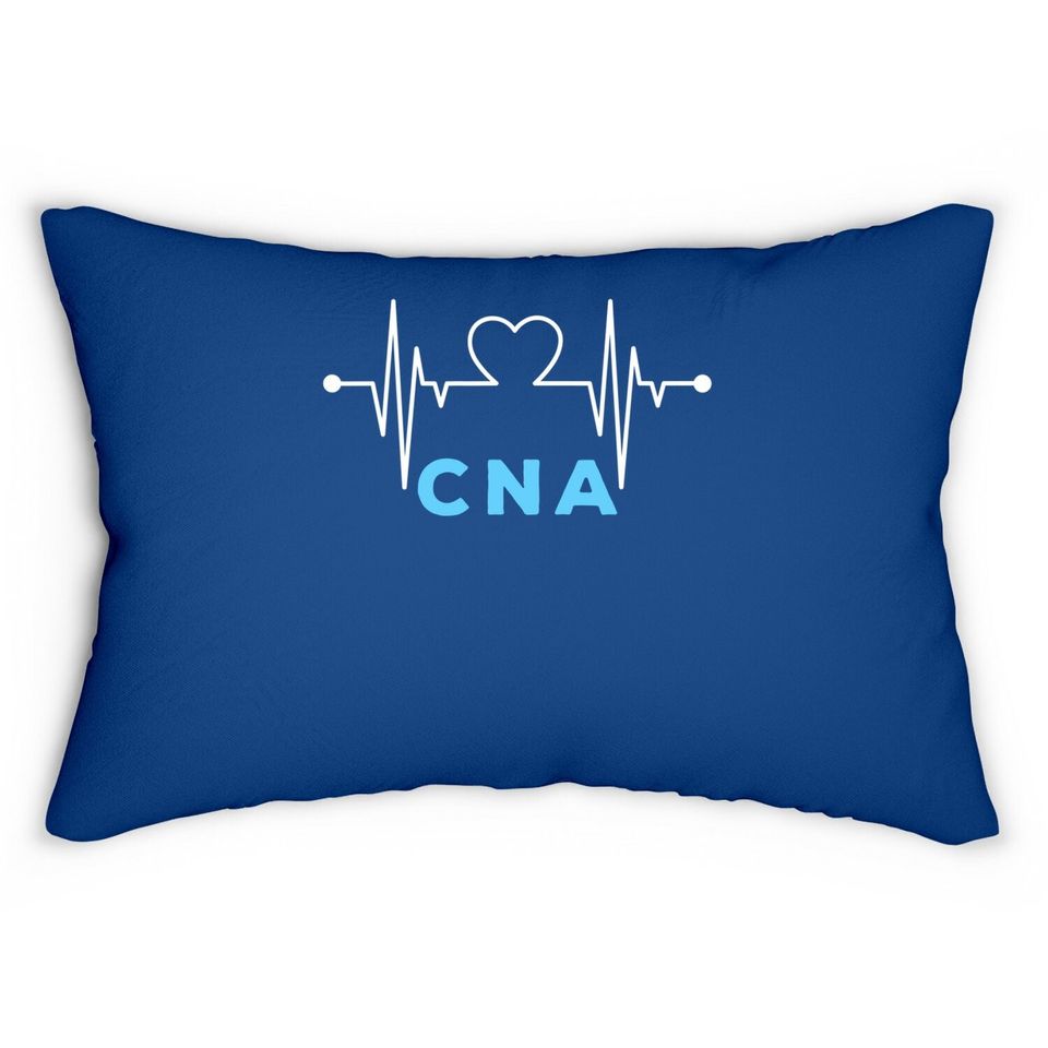 Nurse Assistant Heartbeat Cna Heart Rhythmn Lumbar Pillow
