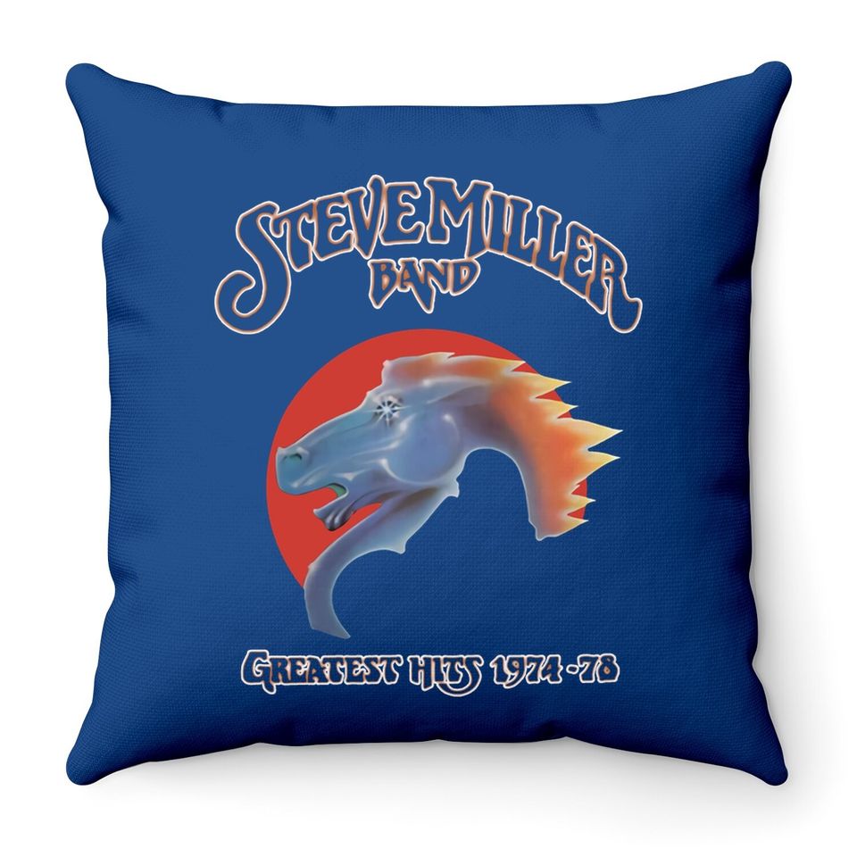 Steve Miller Band Throw Pillow Cotton Fashion Sports Casual Round Neck Short Sleeve Throw Pillow