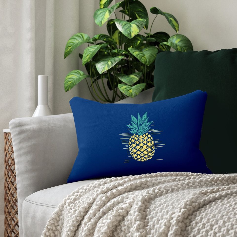 Dutut Pineapple Printed Funny Lumbar Pillow Summer Fruits Lover Casual Short Sleeve Tops Blouse