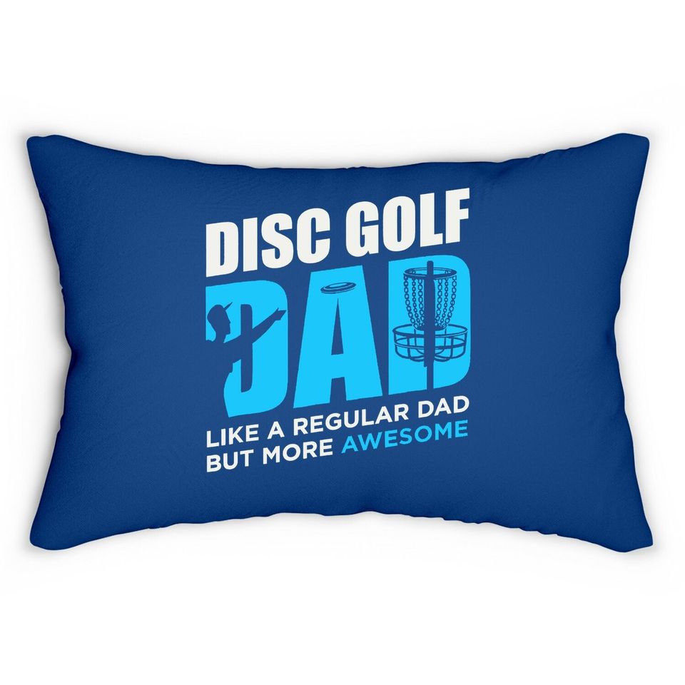 Disc Golf Vintage Funny Disc Golfing Dad Lover Player Gift Lumbar Pillow