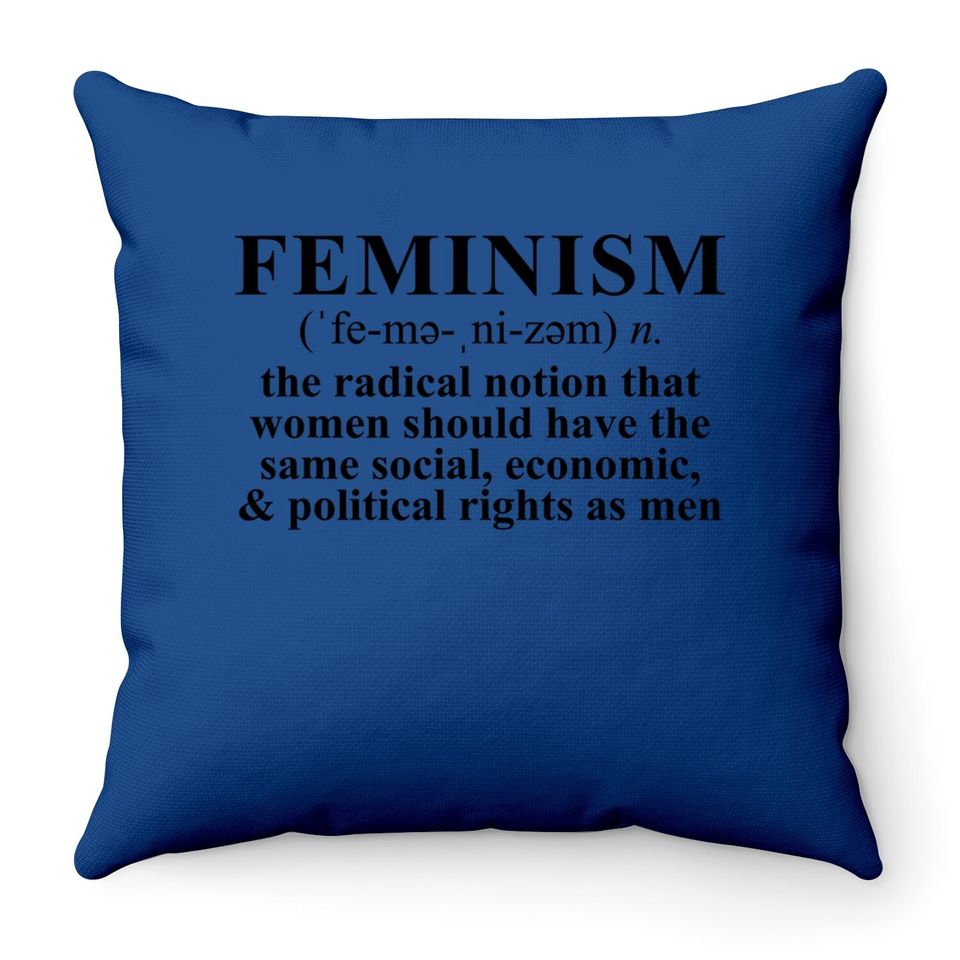 Feminism Definition Throw Pillow Feminist Throw Pillow Throw Pillow