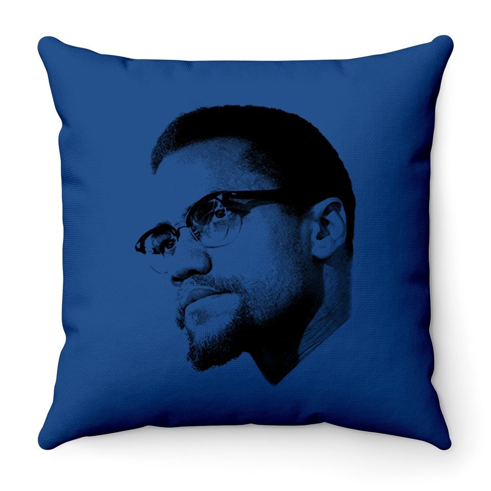 Malcolm X - African American Civil Rights - Black Lives Matter Throw Pillow