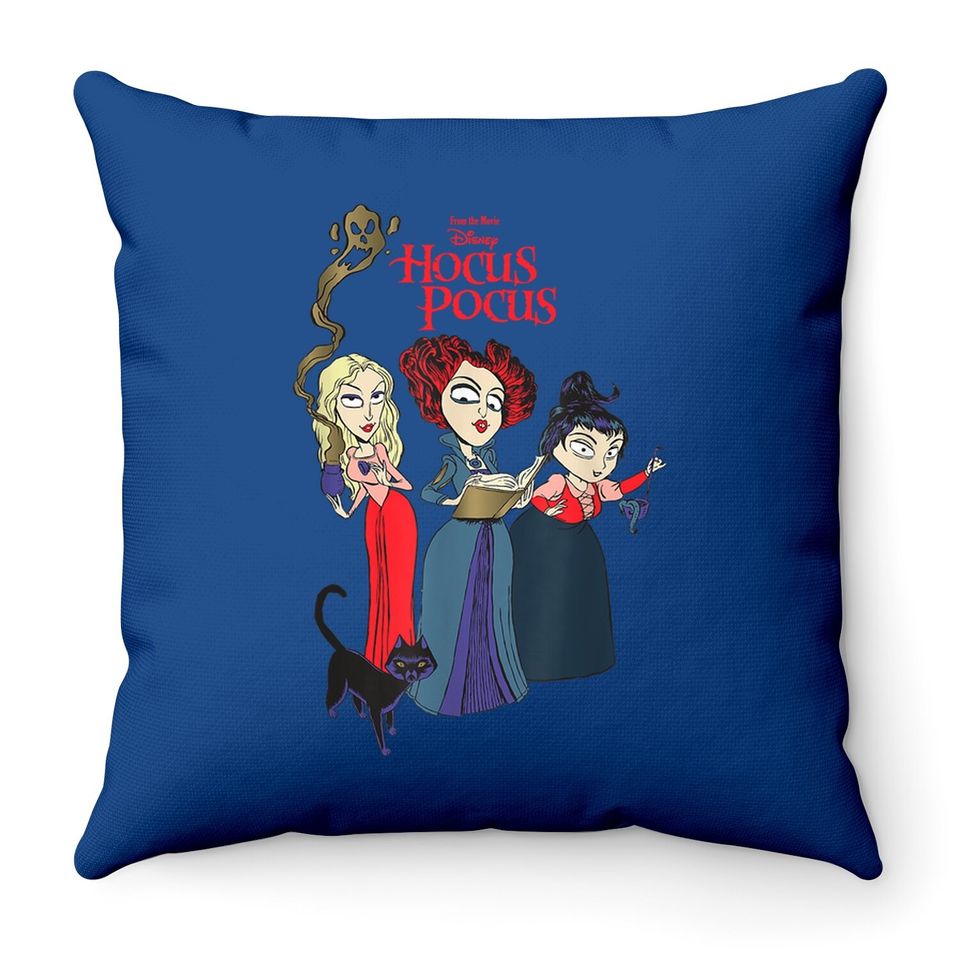 Hocus Pocus Sanderson Sisters Witch Throw Pillow