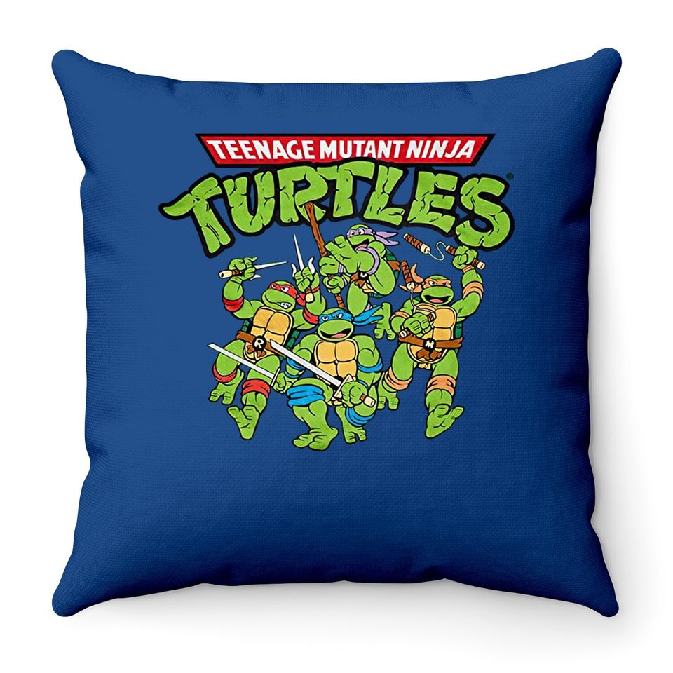 Teenage Mutant Ninja Turtles Tmnt Green Throw Pillow Throw Pillow Throw Pillow