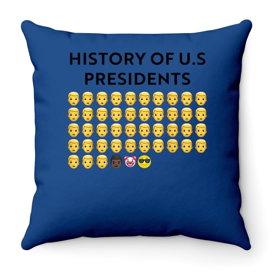 History Of U.s Presidents Throw Pillow