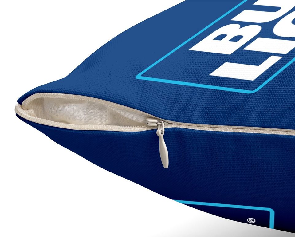 Bud Light New Logo Throw Pillow