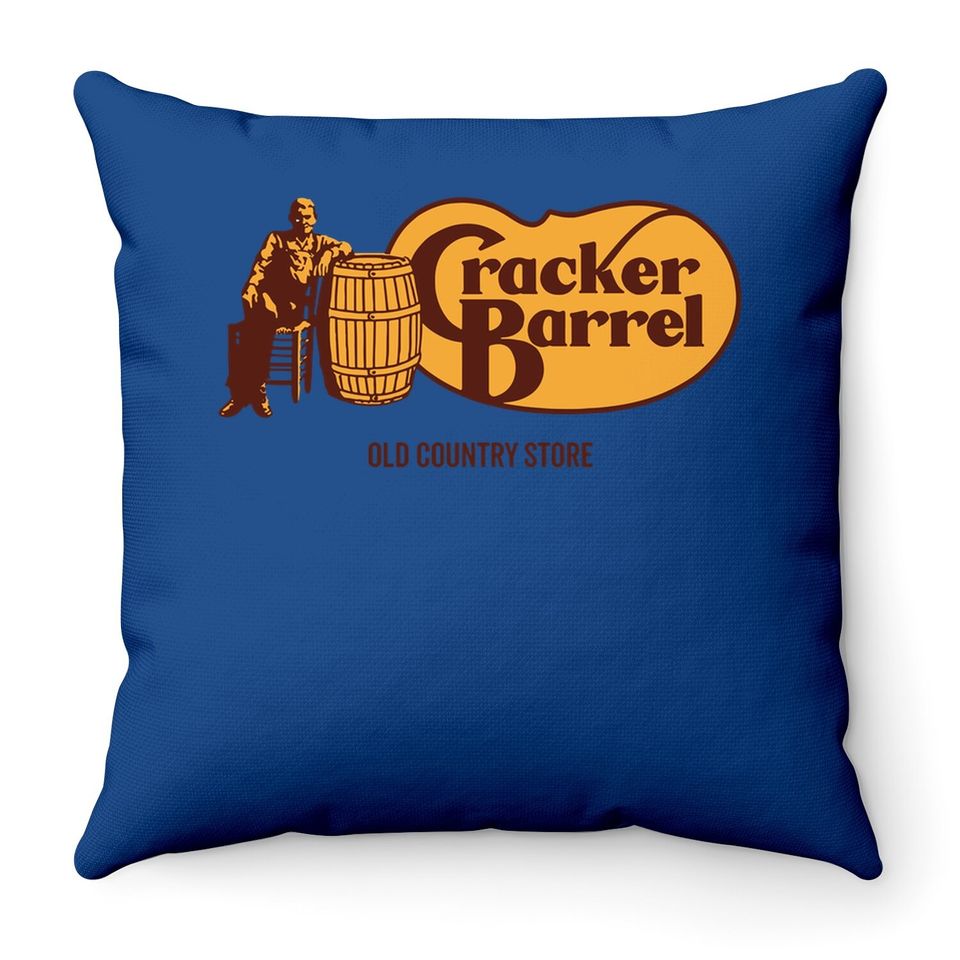 Monolata Cracker Barrel Throw Pillow